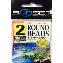 Sunset Round Beads Size 2