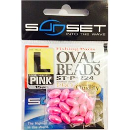 Sunset Oval Beads Size L
