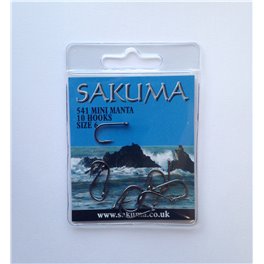 Pack of 10 Sakuma 541 Mini Manta Hooks All Sizes Sea Fishing 