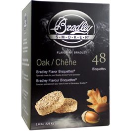 Bradley Smoker Oak Flavour Bisquettes 48 Pack