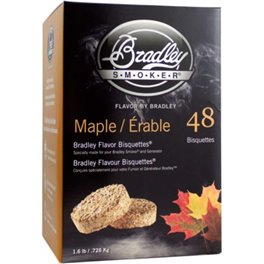 Bradley Smoker Maple Flavour Bisquettes 48 Pack